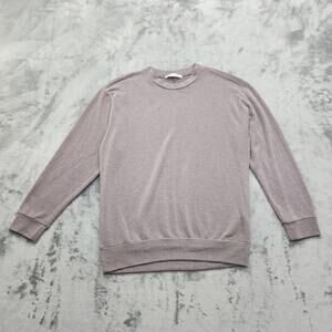 Chris & Carol Sweater Womens XL Gray Crew Neck Pullover Super‎ Soft Stretch Knit